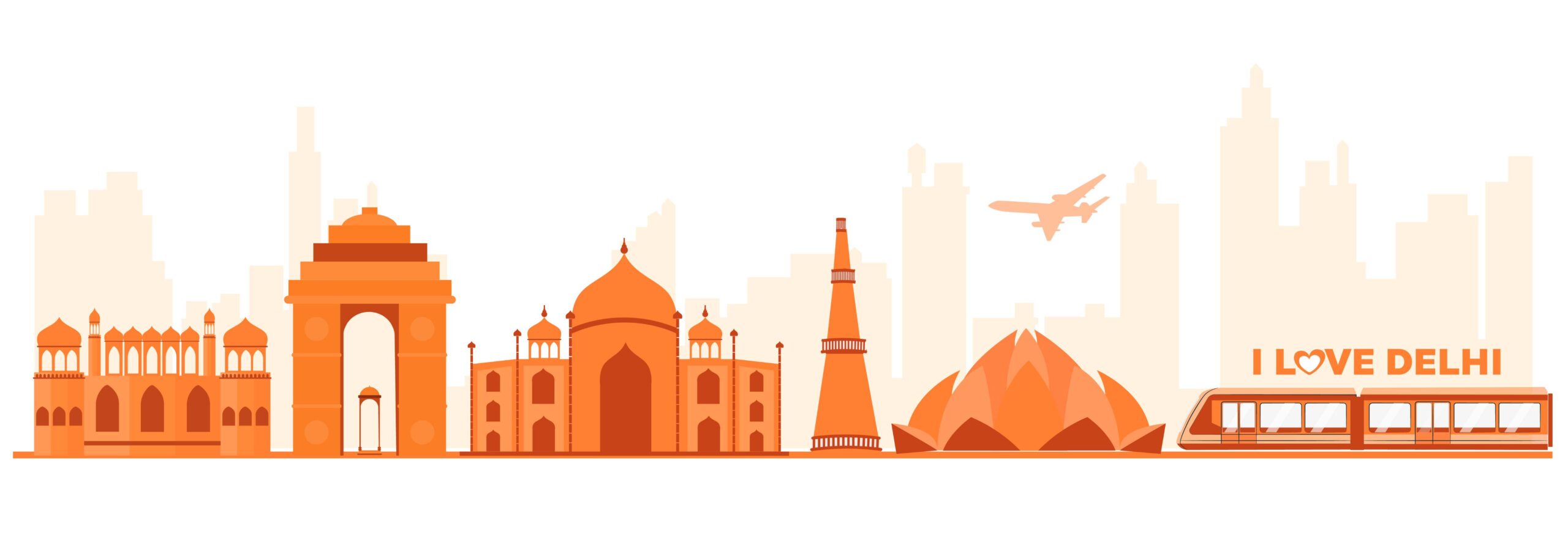 Delhi skyline